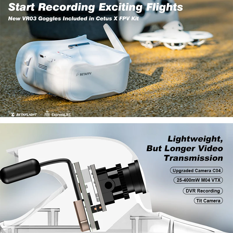 Cetus X FPV Kit Remote Radio T - đánh giá và giá Drone Kit Beginner